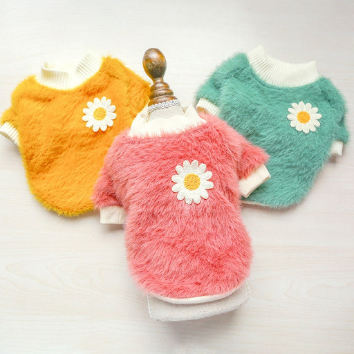 daisy motif sweater