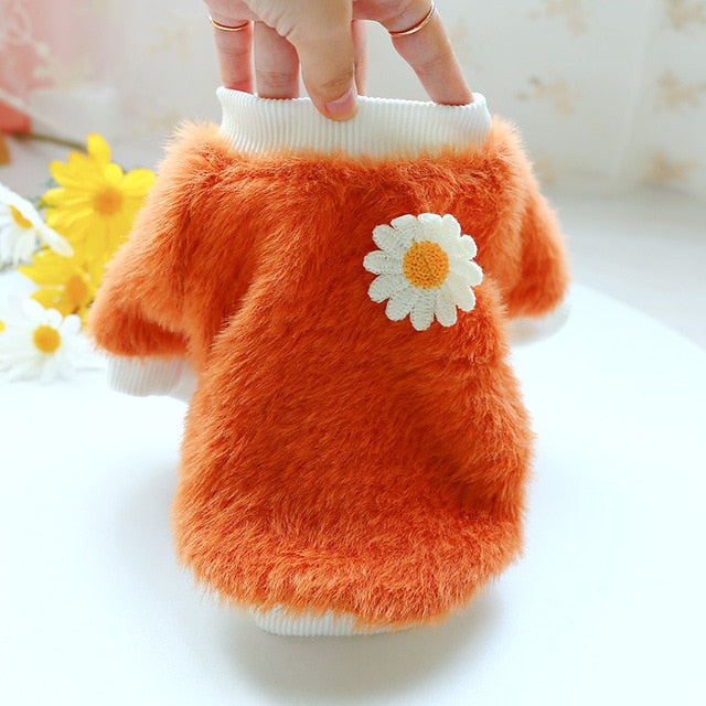daisy motif sweater