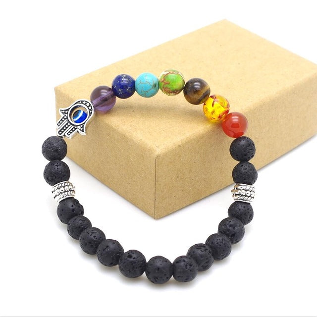 7 Chakra Mixed Stone Balancing Bracelets & Bangles