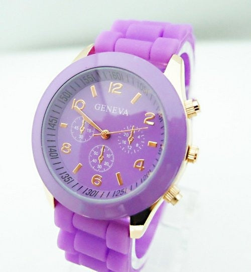 Geneva Brand Silicone Watches For Women