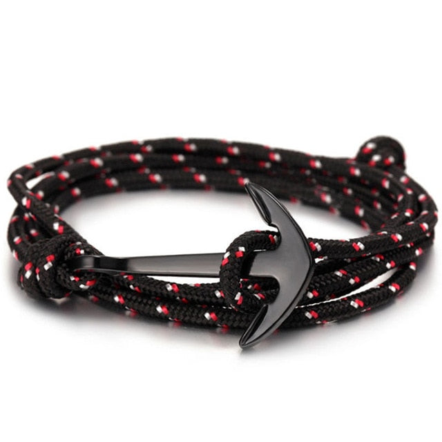 Black Anchor Bracelet & Bangle