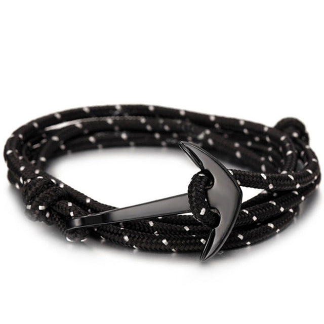 Black Anchor Bracelet & Bangle