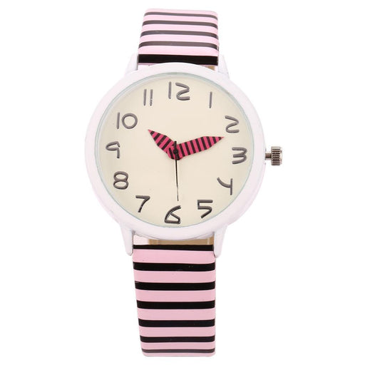 Pink Striped Watch