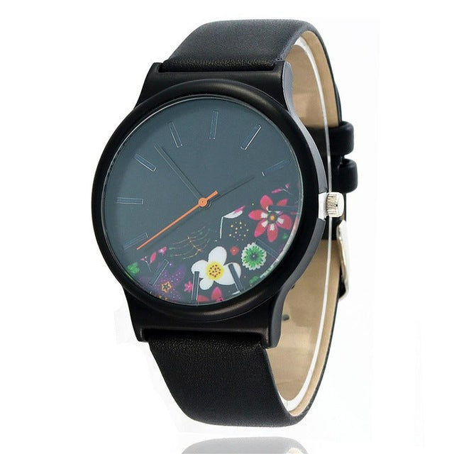 Women Fashion Matte Black Watches