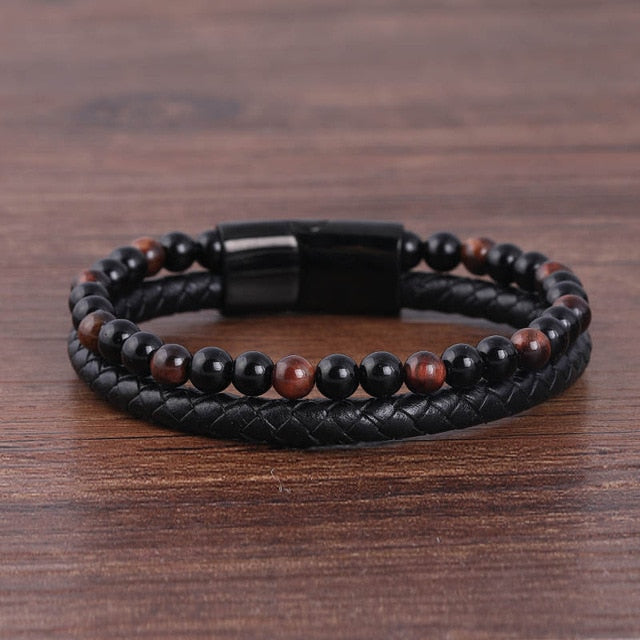 Leather Magnetic Bracelet And Bangle