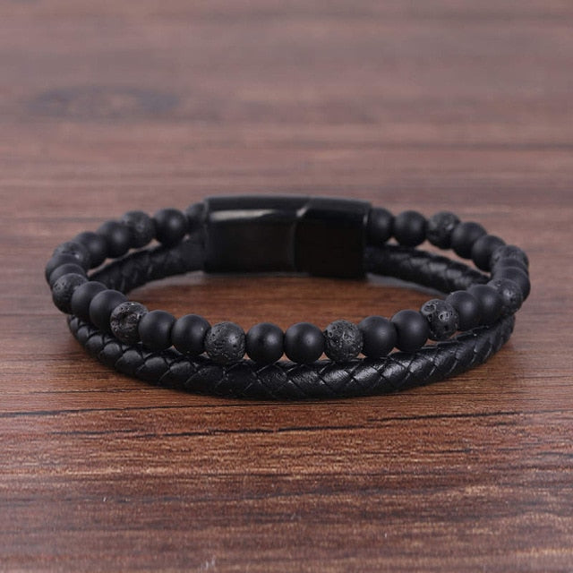 Leather Magnetic Bracelet And Bangle